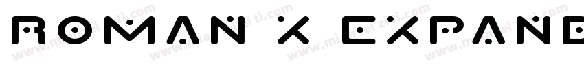 roman x expanded字体转换